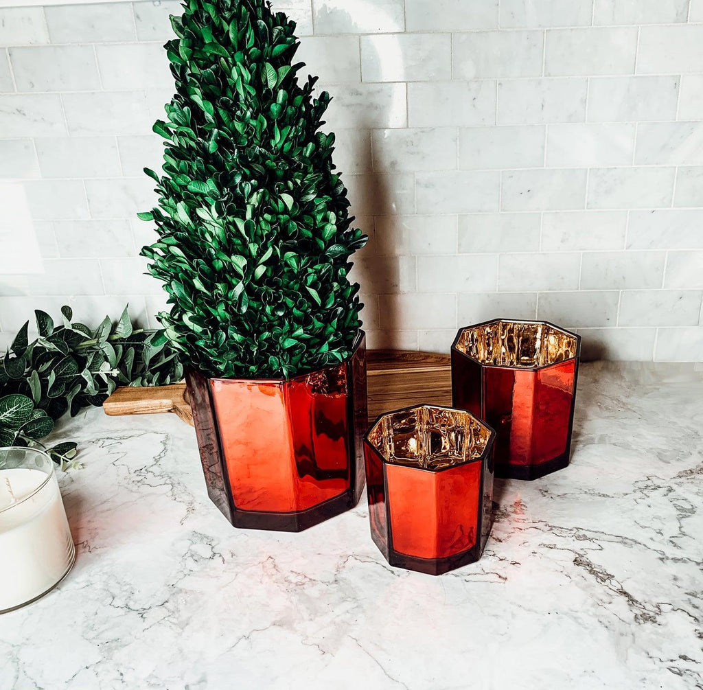 Red Candle Vase Gia Roma
