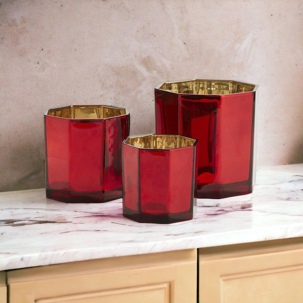 Red Candle Vase Gia Roma