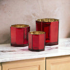 Red Candle Vase Gia Roma