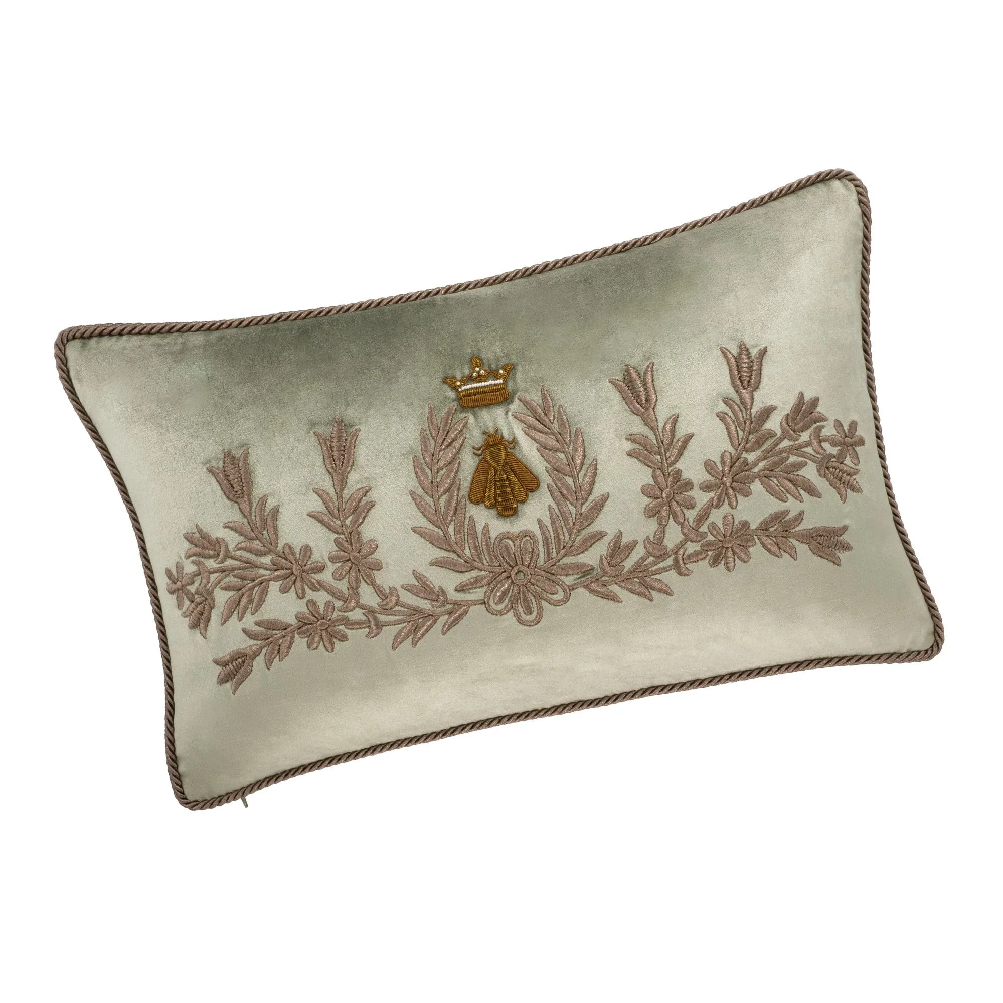 Regina Silk Velvet Throw Pillow Cover, 12 x 20