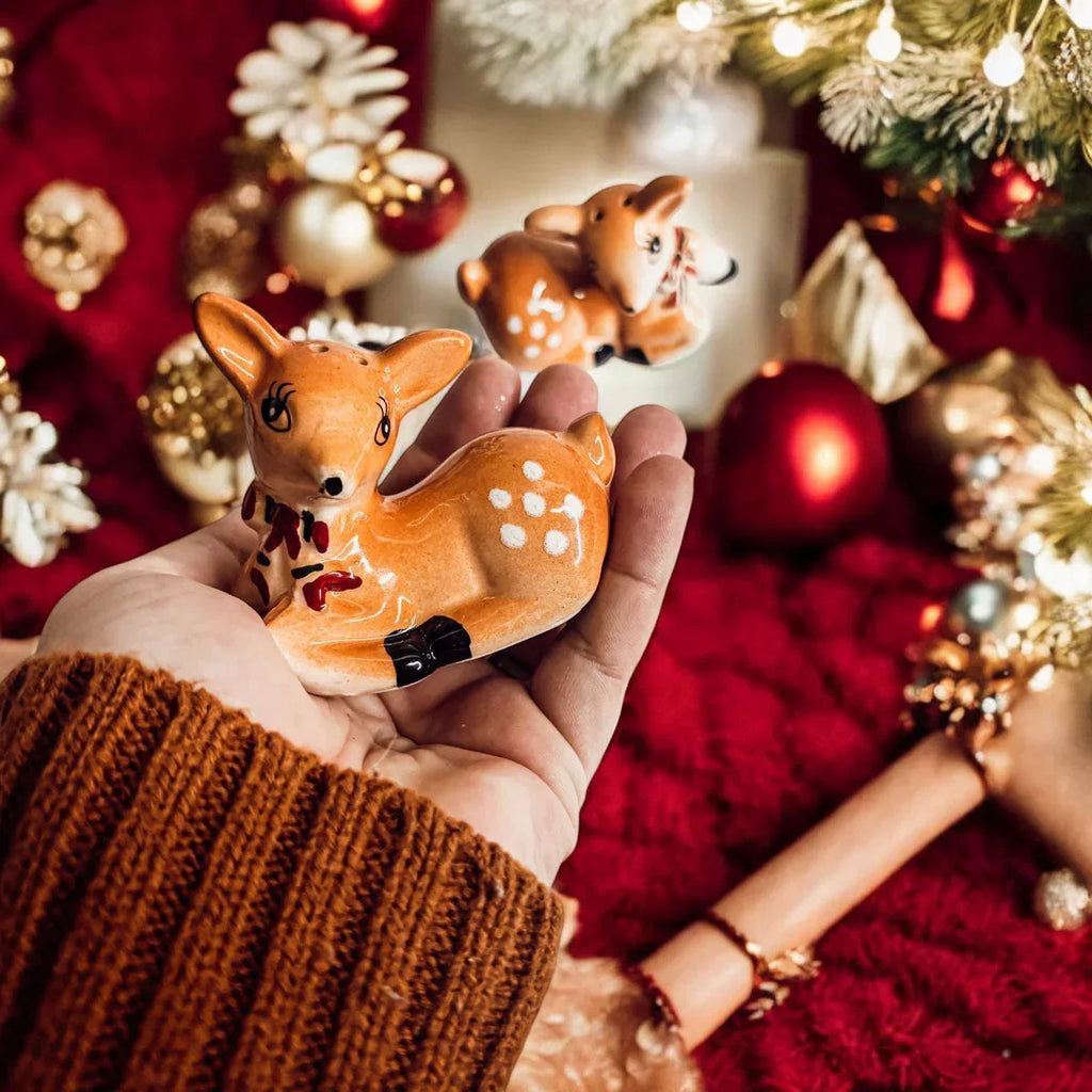 Reindeer Salt & Pepper Shakers Gia Roma