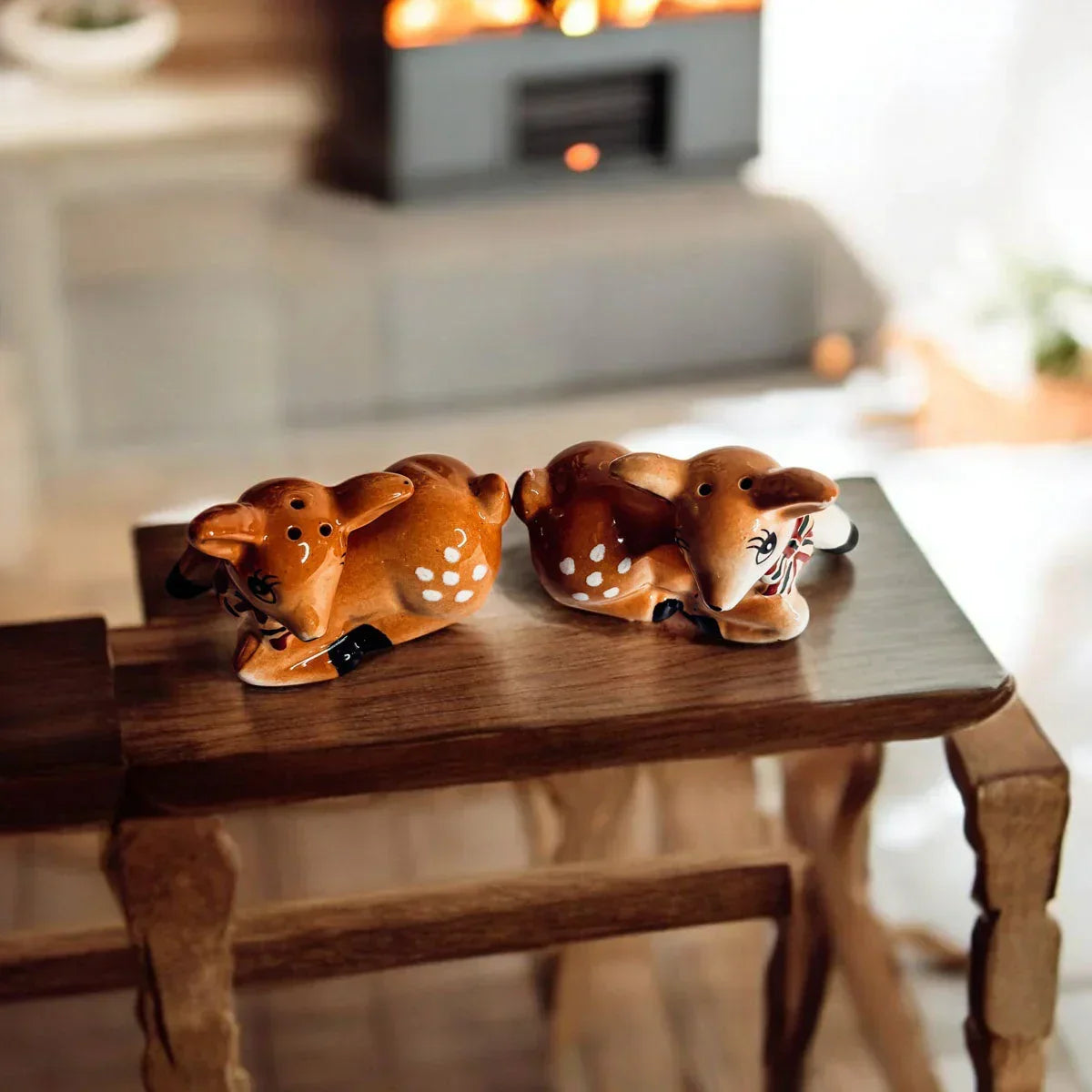 Reindeer Salt & Pepper Shakers Gia Roma