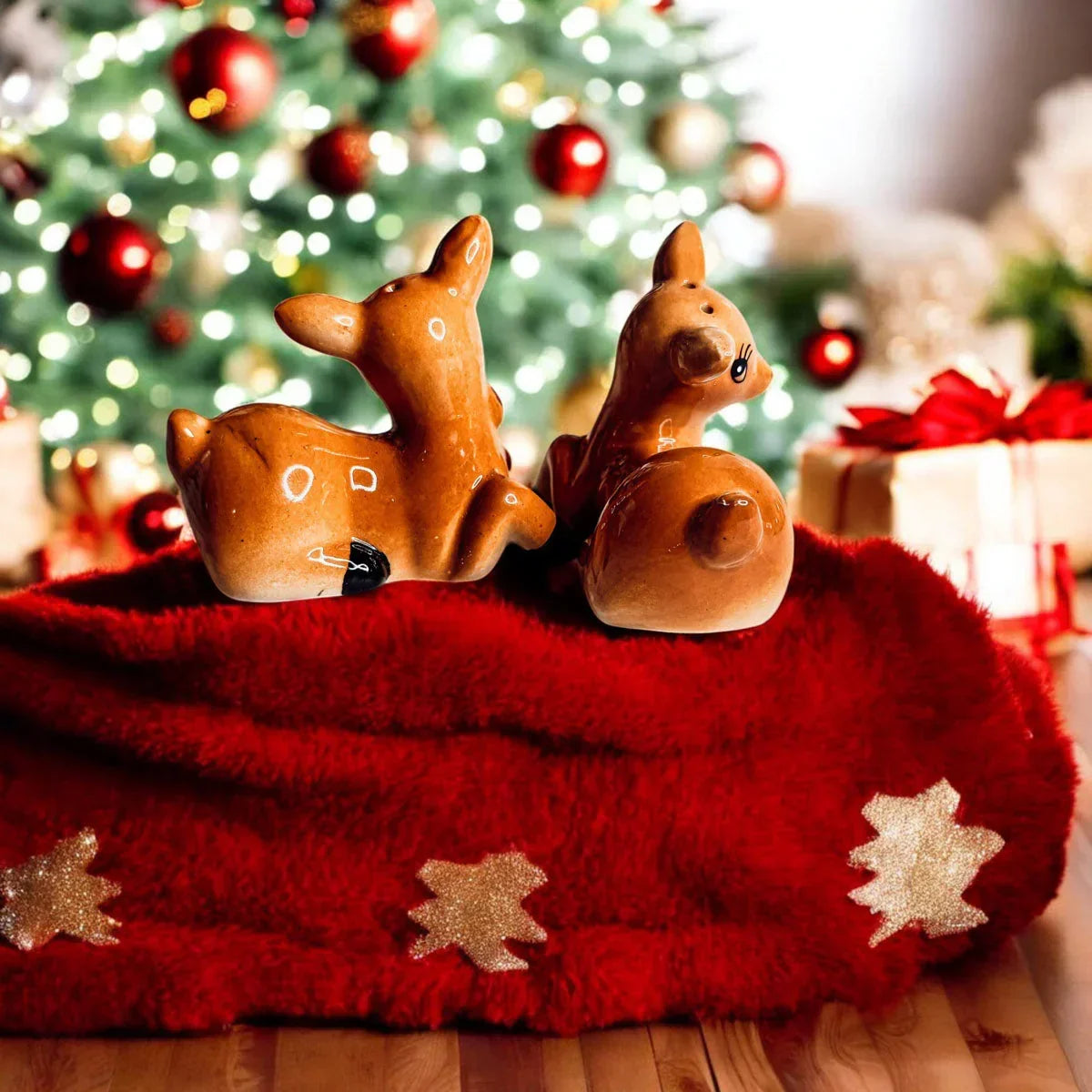 Reindeer Salt & Pepper Shakers Gia Roma