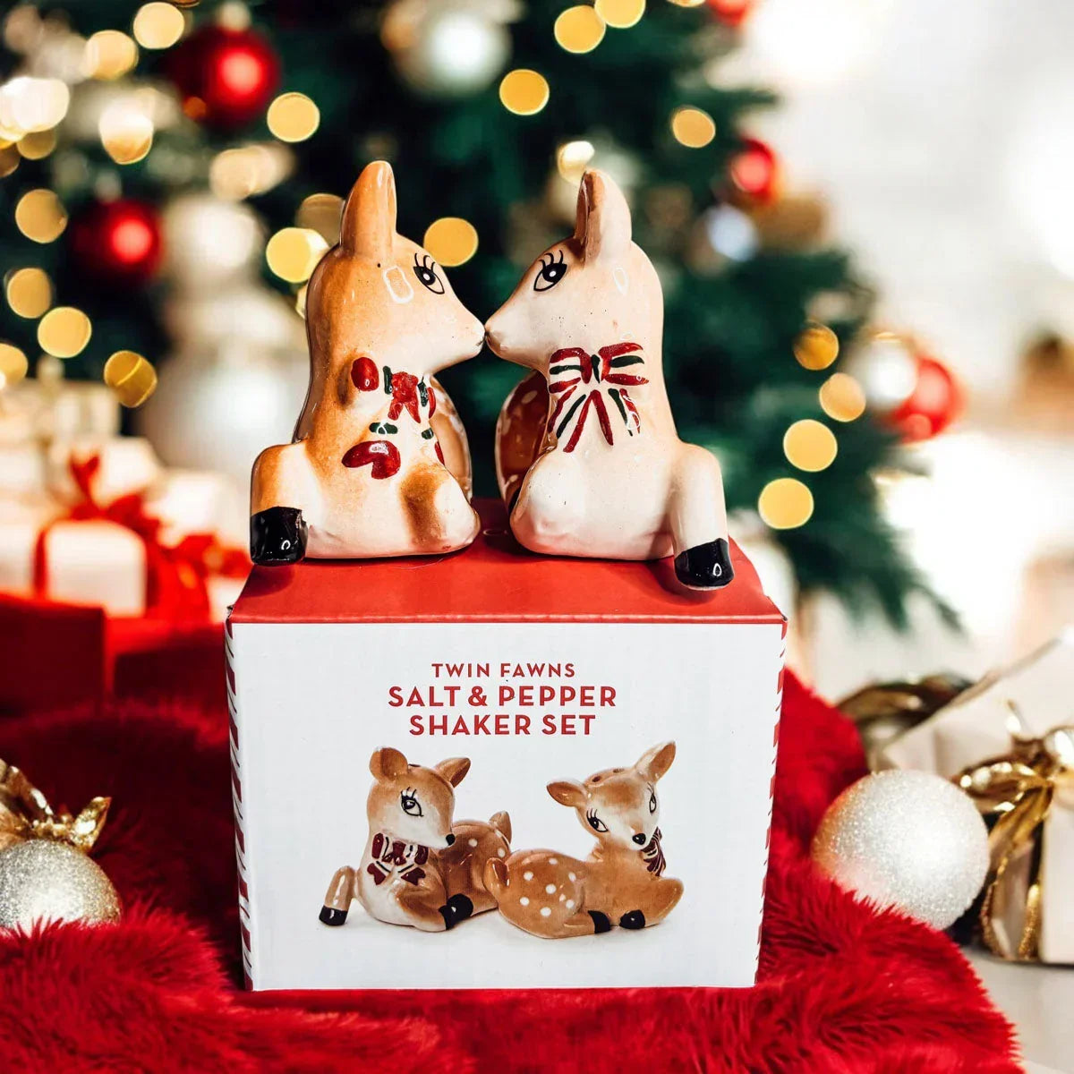 Reindeer Salt & Pepper Shakers Gia Roma