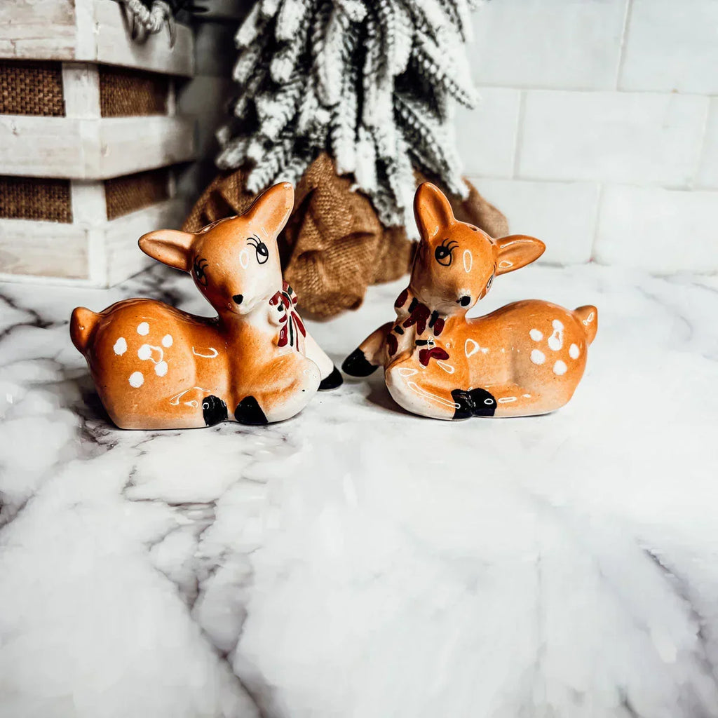 Reindeer Salt & Pepper Shakers Gia Roma