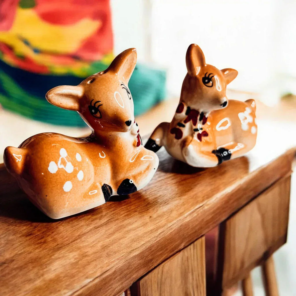 Reindeer Salt & Pepper Shakers Gia Roma