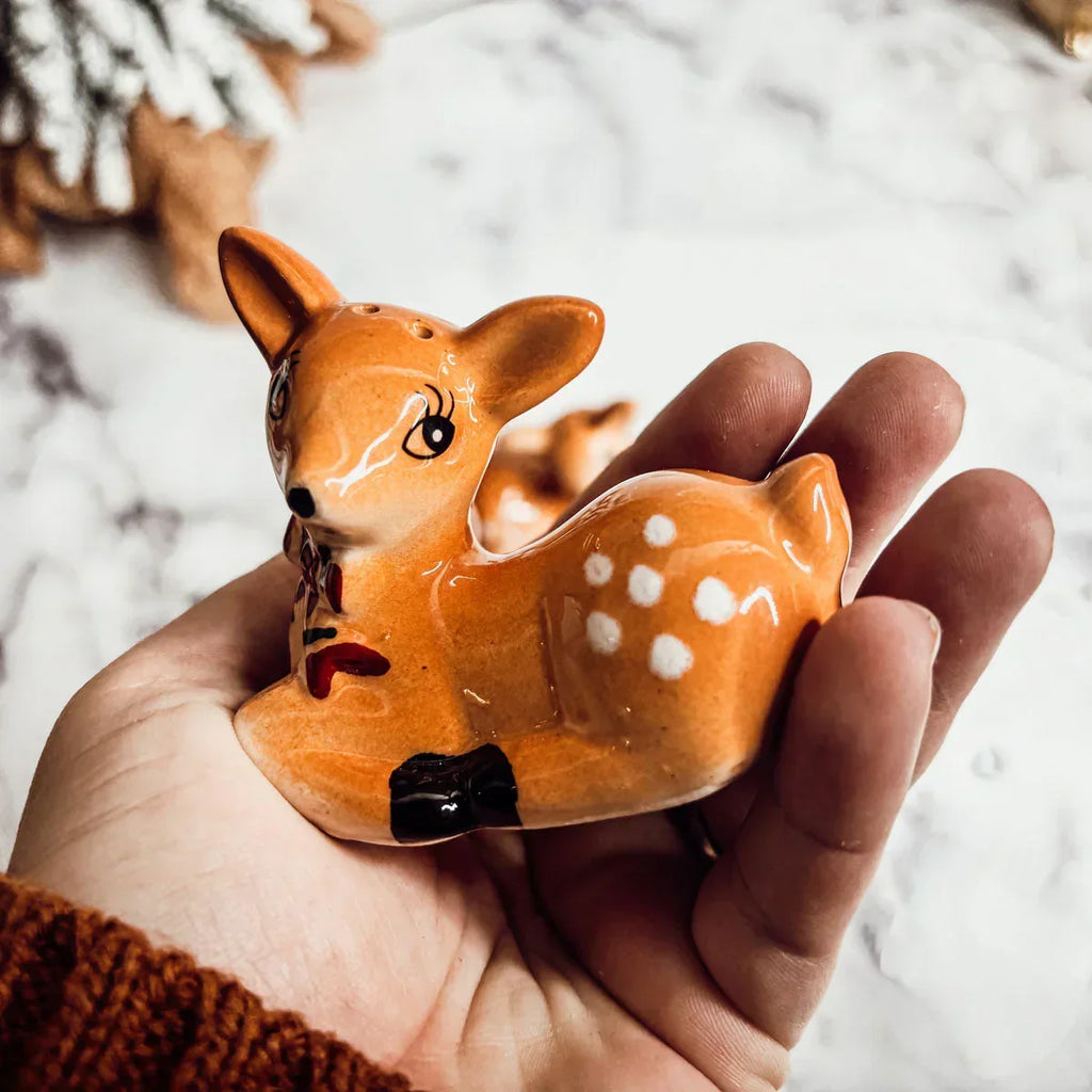 Reindeer Salt & Pepper Shakers Gia Roma