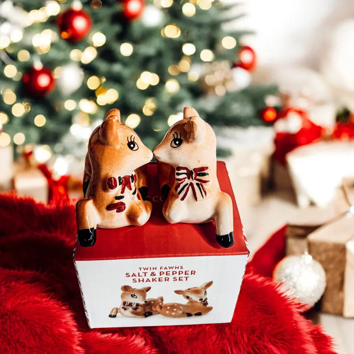 Reindeer Salt & Pepper Shakers Gia Roma