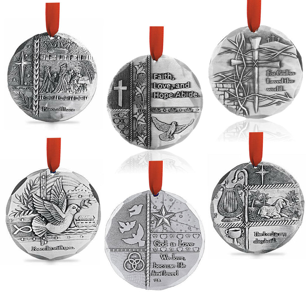 Bible Verse 6-Piece Ornament Set