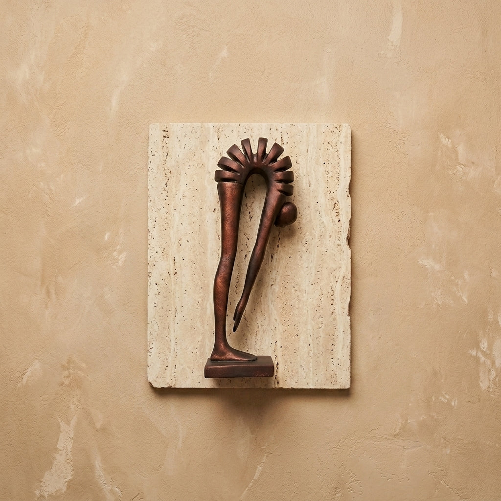 Modern Artistic Bending Human Sculpture | Figure Sculpture | top view | Abstract home decor | House of Avana