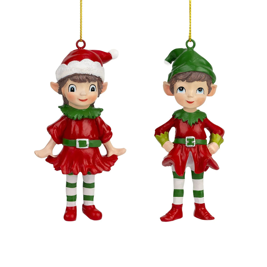 2pcs Christmas Gnome 3D Hanging Ornaments, Gnome 3D Sculpture Resin Decorations, Christmas Gift and Christmas Tree Ornaments, for Christmas Tree, Dining Room, Holiday Shoppers, Home Decorators, Handcrafted Details, Festive De House Of Avana [[SKU:HOA-SCU-486-A]]
