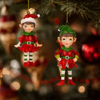2pcs Christmas Gnome 3D Hanging Ornaments, Gnome 3D Sculpture Resin Decorations, Christmas Gift and Christmas Tree Ornaments, for Christmas Tree, Dining Room, Holiday Shoppers, Home Decorators, Handcrafted Details, Festive De House Of Avana
