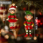 2pcs Christmas Gnome 3D Hanging Ornaments, Gnome 3D Sculpture Resin Decorations, Christmas Gift and Christmas Tree Ornaments, for Christmas Tree, Dining Room, Holiday Shoppers, Home Decorators, Handcrafted Details, Festive De House Of Avana [[SKU:HOA-SCU-486]]