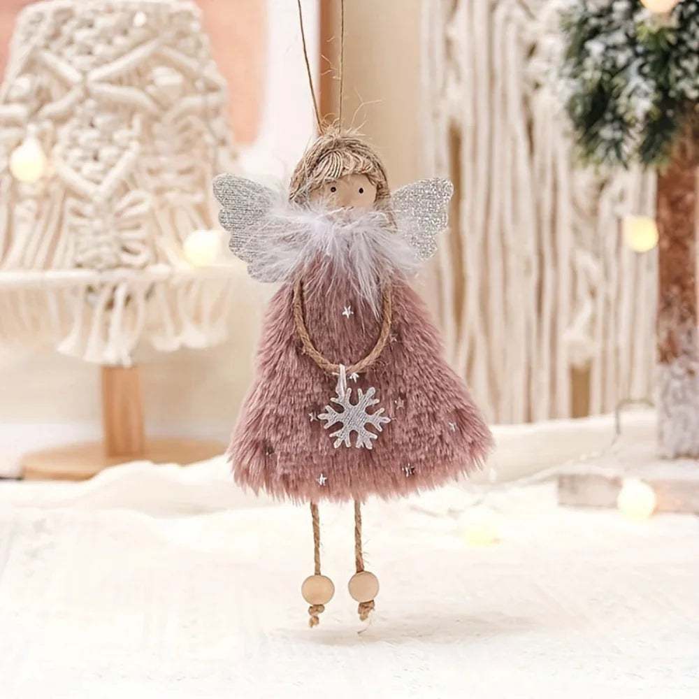 3pcs Plush Angel Doll Pendants - Perfect for Christmas, New Year's, Birthdays, Weddings & Valentine's Day Decorations House Of Avana