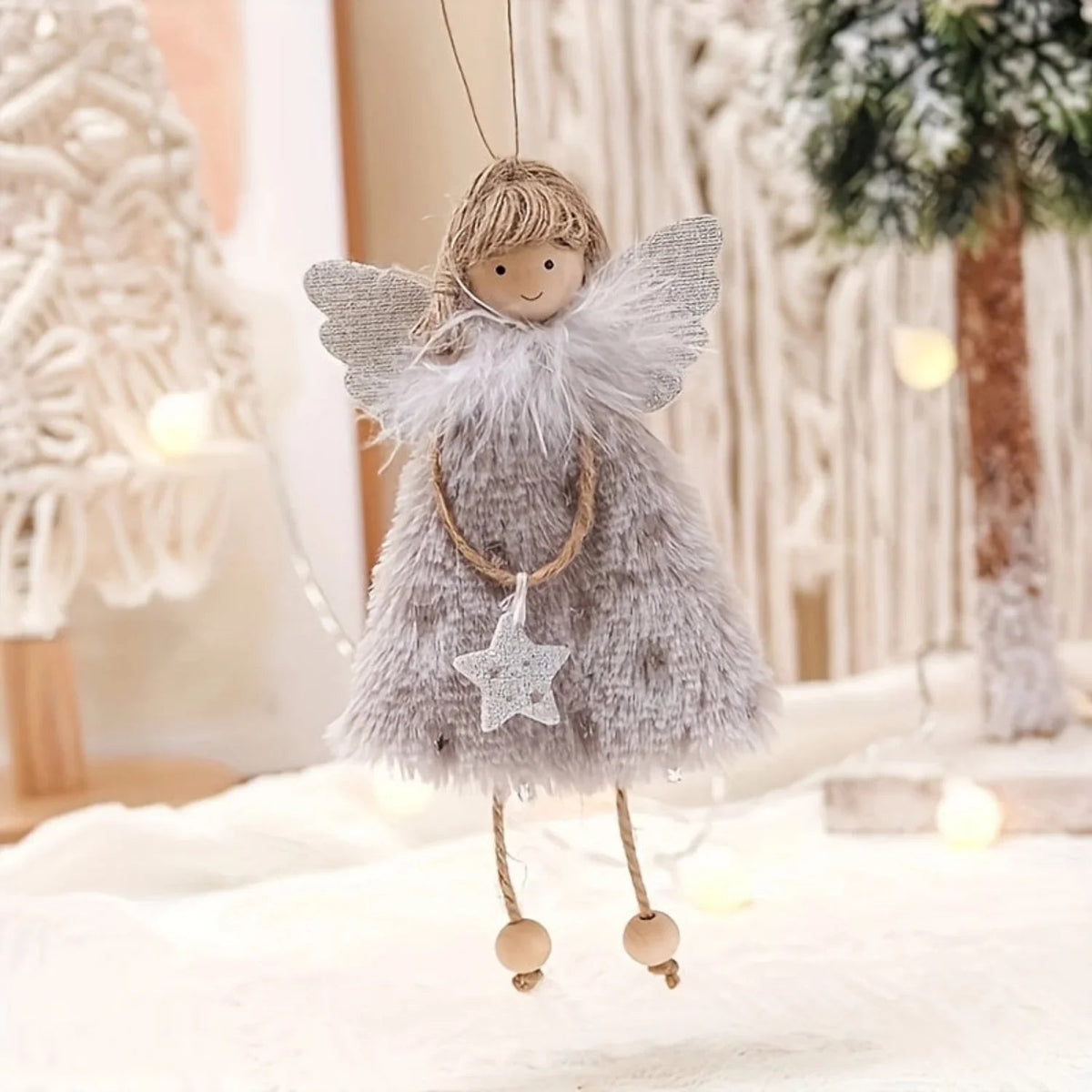 3pcs Plush Angel Doll Pendants - Perfect for Christmas, New Year's, Birthdays, Weddings & Valentine's Day Decorations House Of Avana [[SKU:HOA-SCU-211]]