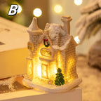Christmas Decorative Lights, Resin Small House Lights, Holiday Decorative Ornaments, Christmas Decorative Ornament Lights, Christmas Gift, 5 Styles (Collectible Buildings & Accessories) House Of Avana [[SKU:HOA-SCU-483]]