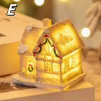 Christmas Decorative Lights, Resin Small House Lights, Holiday Decorative Ornaments, Christmas Decorative Ornament Lights, Christmas Gift, 5 Styles (Collectible Buildings & Accessories) House Of Avana [[SKU:HOA-SCU-483]]