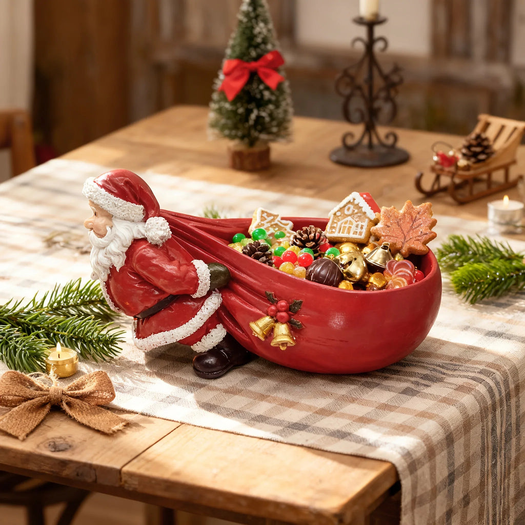 1 Santa Claus Resin Figurine with - Versatile Home Decoration, Suitable for Living Room, Bedroom And Entryway, Can Be Used As a Collection of Christmas, Halloween And Autumn Home Decoration, Christmas Decorations House Of Avana
