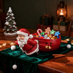 1 Santa Claus Resin Figurine with - Versatile Home Decoration, Suitable for Living Room, Bedroom And Entryway, Can Be Used As a Collection of Christmas, Halloween And Autumn Home Decoration, Christmas Decorations House Of Avana [[SKU:HOA-SCU-217]]