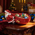 1 Santa Claus Resin Figurine with - Versatile Home Decoration, Suitable for Living Room, Bedroom And Entryway, Can Be Used As a Collection of Christmas, Halloween And Autumn Home Decoration, Christmas Decorations House Of Avana [[SKU:HOA-SCU-217]]