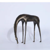 Retro Cast Iron Stylized Abstract Horse Statue House Of Avana