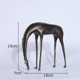 Retro Cast Iron Stylized Abstract Horse Statue House Of Avana