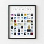 Richmond Vintage City Framed Print