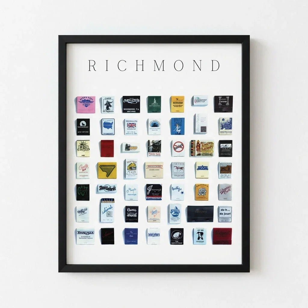 Richmond Vintage City Framed Print