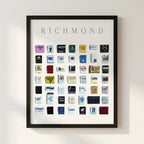 Richmond Vintage City Framed Print