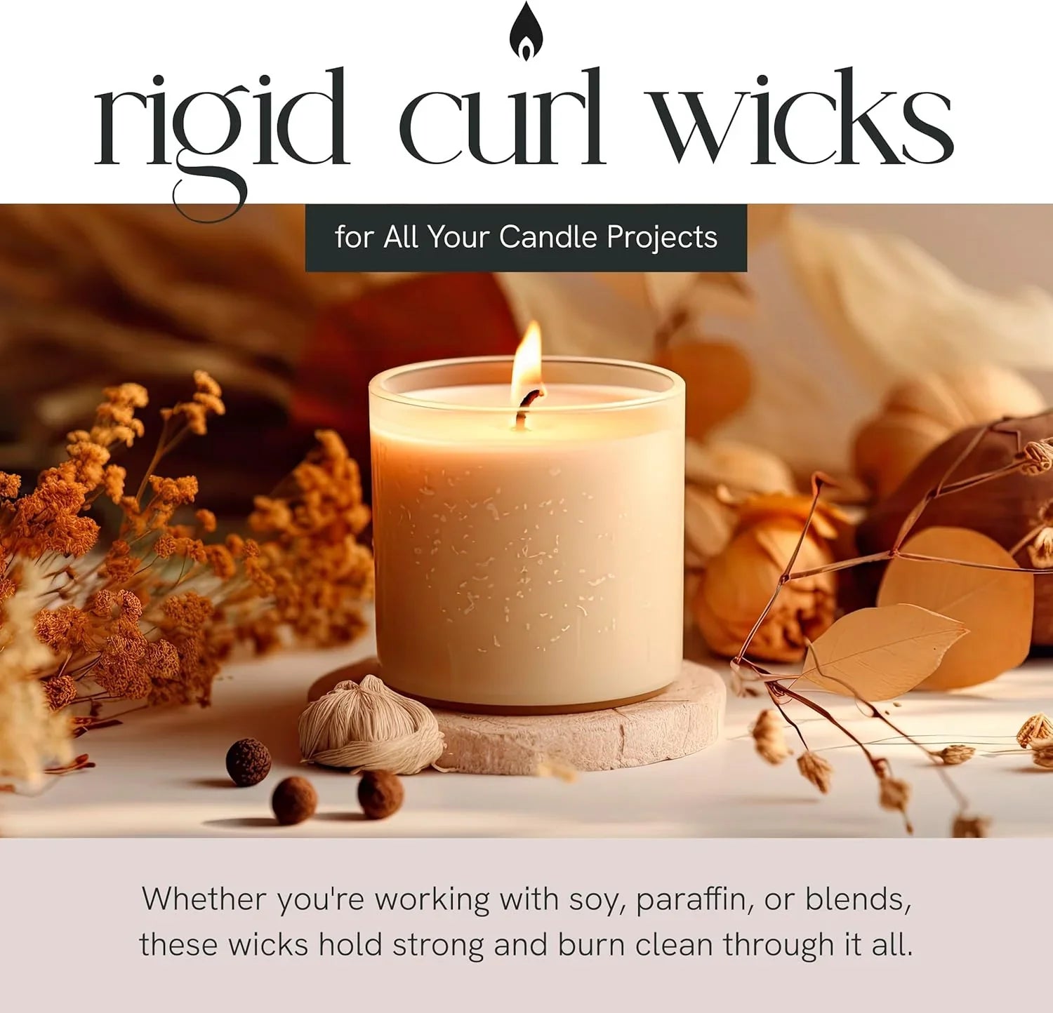 Rigid Curl Wicks, front view - House Of Avana