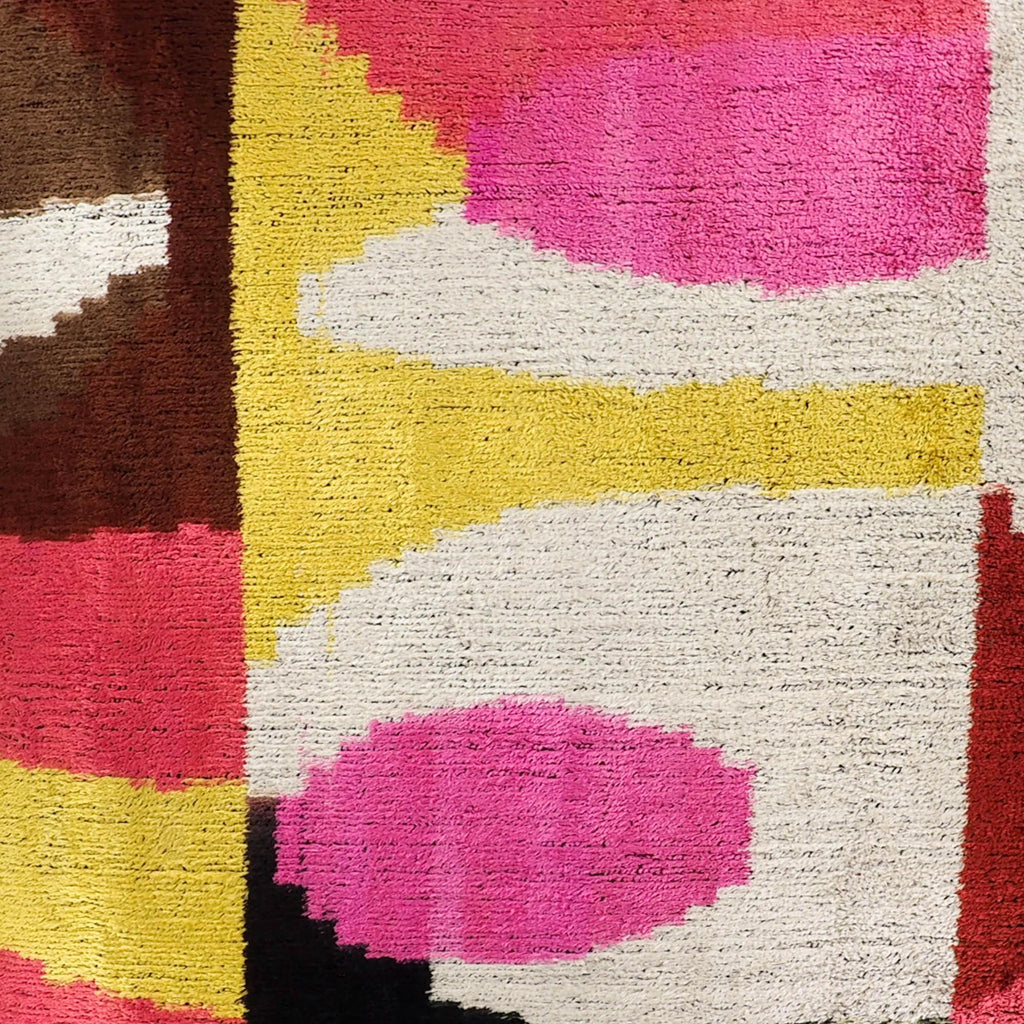Rio Rio Silk Velvet Ikat Throw Pillow Cover X 20, detail shot - House Of Avana