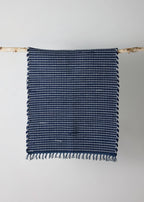 Riverweave Navy Blue Hand-Loomed Cotton Mat Kanju Interiors
