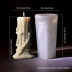 [Love Theme Irregular Shape Molds] 5pcs Silicone Candle Molds Set, European Rotating Pattern, Love Theme, Irregular Shape, for DIY Candles, Resin, Plaster Crafts & Decorations House Of Avana
