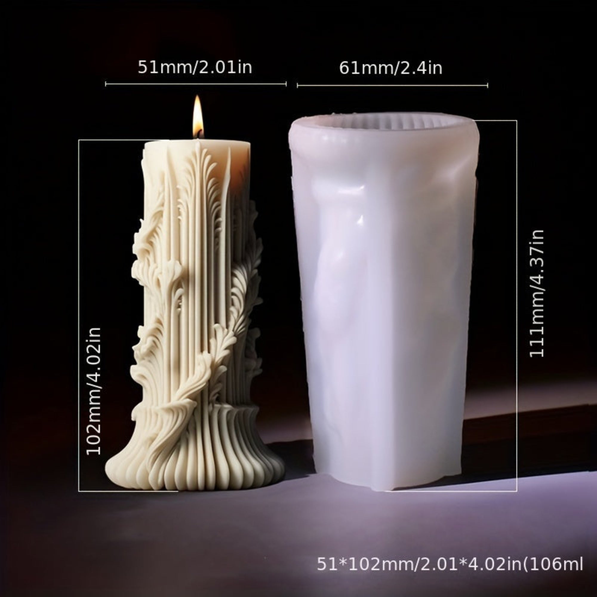 [Love Theme Irregular Shape Molds] 5pcs Silicone Candle Molds Set, European Rotating Pattern, Love Theme, Irregular Shape, for DIY Candles, Resin, Plaster Crafts & Decorations House Of Avana