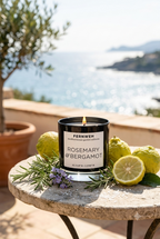 Rosemary & Bergamot Scented Soy Candle