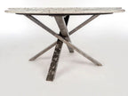 Round Granite Table with Cross Base Enrico Bartolini