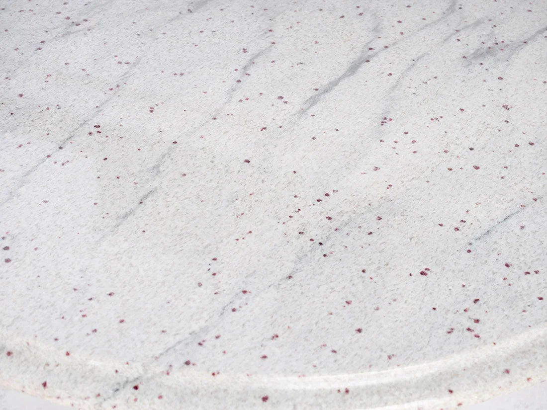 Round Granite Table with Cross Base Enrico Bartolini