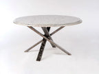Round Granite Table with Cross Base Enrico Bartolini