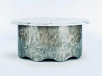 Round Marble Table with Wave Base Enrico Bartolini