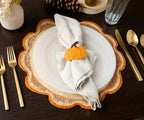 Round Raffia Woven Placemat - Handmade Crochet Style Table Mats for Garden Party Decor, Rustic Natural Fiber Dining Table Accessory Payton James