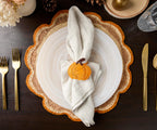 Round Raffia Woven Placemat - Handmade Crochet Style Table Mats for Garden Party Decor, Rustic Natural Fiber Dining Table Accessory Payton James