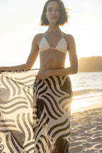 Mykonos Pareo - Midnight Swim Sun Pattern Ruby Mint