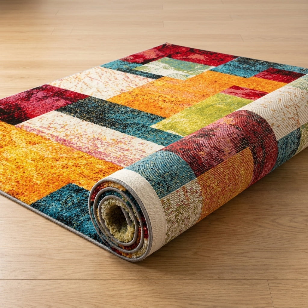 Modern Geometric Plush Ultra-Soft Multi-Use Rug
