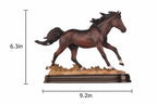 Running Horse Resin Sculpture Decorative Tabletop Accent