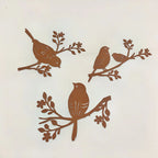 Rustic Metal Bird Wall Decor, 3d Silhouette, S Set, in-use display - House Of Avana [[SKU:HOA-WAL-412]]
