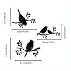 Rustic Metal Bird Wall Decor, 3d Silhouette, S Set, detail shot - House Of Avana [[SKU:HOA-WAL-412]]