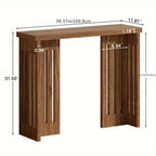 Modern Farmhouse Slim Console Table, 39 Inch Narrow Sofa Table, Living Room Table with Sturdy MDF Frame - Versatile Entryway Storage for Halls, Small Spaces and Behind Sectional Sofas House Of Avana