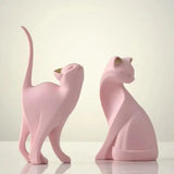 Modern Artistic Cat Statue Figurine | House of Avana