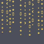 Garland - Glitter Gold Star Streamer