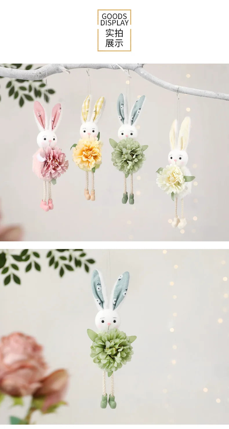 Easter Ornament - Floral Ceramic Mini